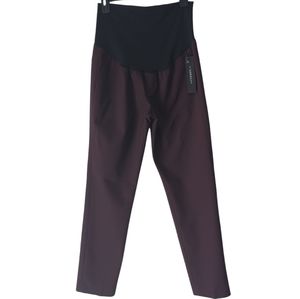 LIVERPOOL casual maternity pullon pants. Faux pockets. Purple pants. Size 6. NWT